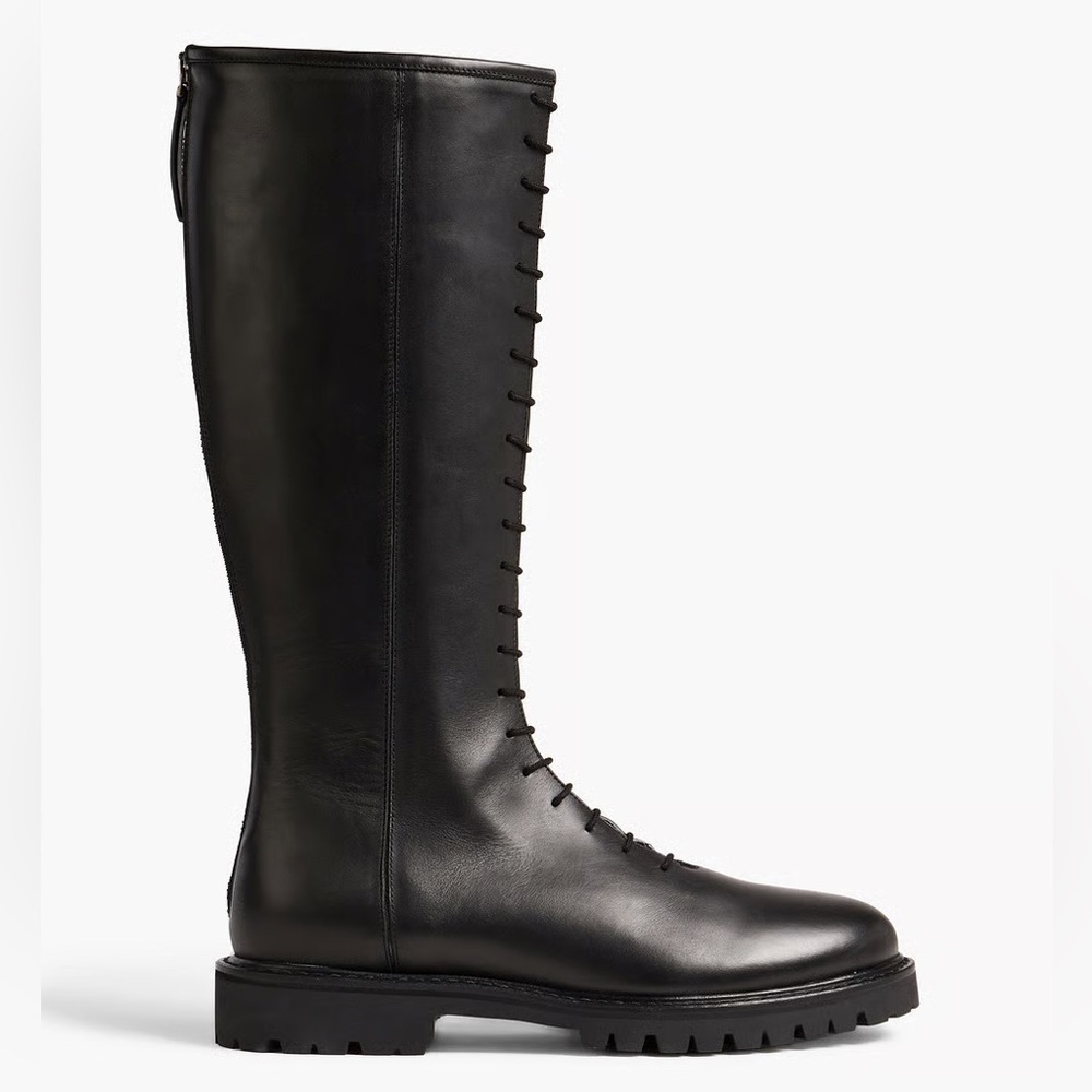 LEGRES Style 11 Laceup Leather Knee Boots